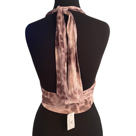 Windsor Corset Style Halter Top IT15966 Taupe XS NWT - Picture 2 of 6